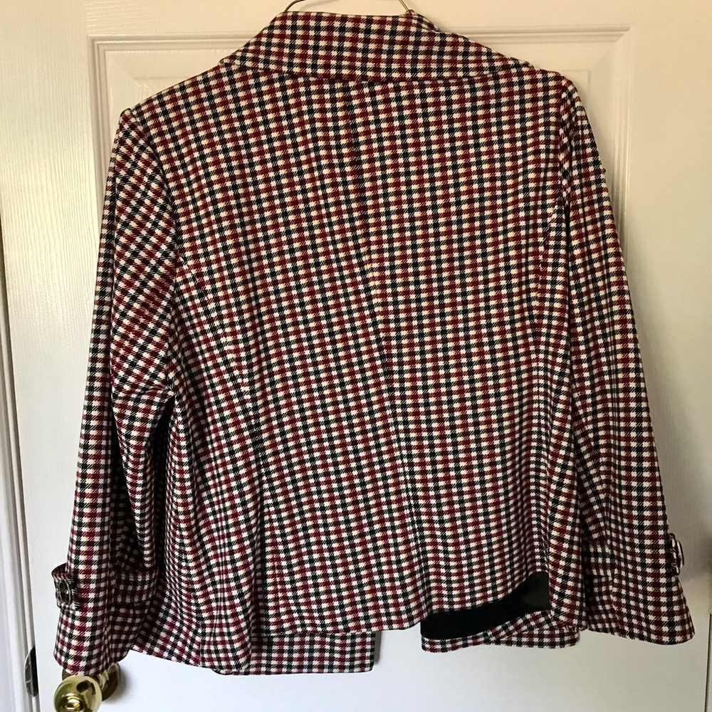 Checked blazer jacket by Dennis Basso